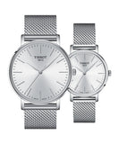 Tissot Everytime Lady Silver Dial Silver Mesh Bracelet Watch for Women - T143.210.11.011.00