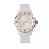 Fossil FB-01 Analog White Dial White Ceramic Strap Watch for Women - CE1107