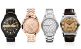 black, rose gold, silver, and brown.