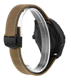 Tag Heuer Aquaracer 300 Calibre 5 Automatic Black Dial Brown Fabric Strap Watch for Men - WAY208C.FC6383