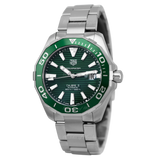 Tag Heuer Aquaracer Green Dial Watch for Men - WAY201S.BA0927