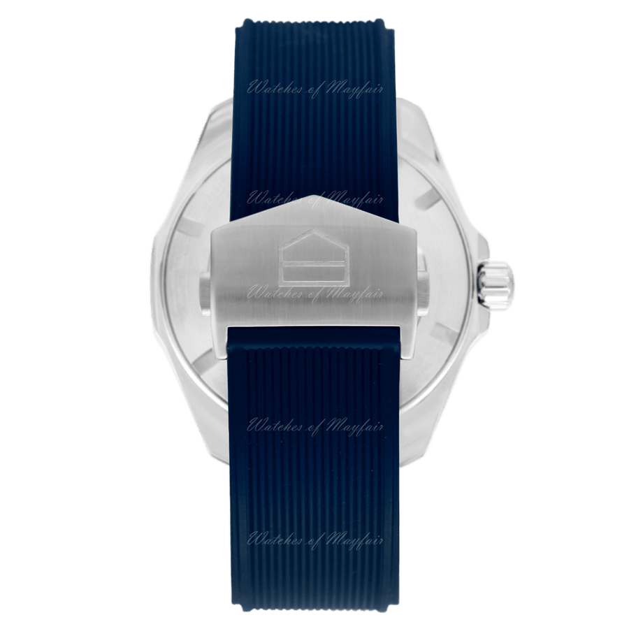 Tag Heuer Aquaracer Calibre 5 Automatic Blue Dial Blue Rubber Strap Watch for Men - WAY201B.FT6150