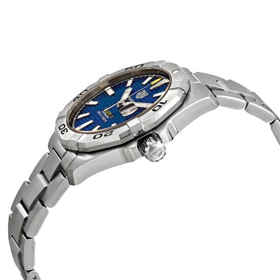 Tag Heuer Aquaracer Automatic Blue Dial Silver Steel Strap Watch for Men - WBD2112.BA0928