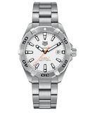 Tag Heuer Aquaracer Automatic White Dial Silver Steel Strap Watch for Men - WBD2111.BA0928