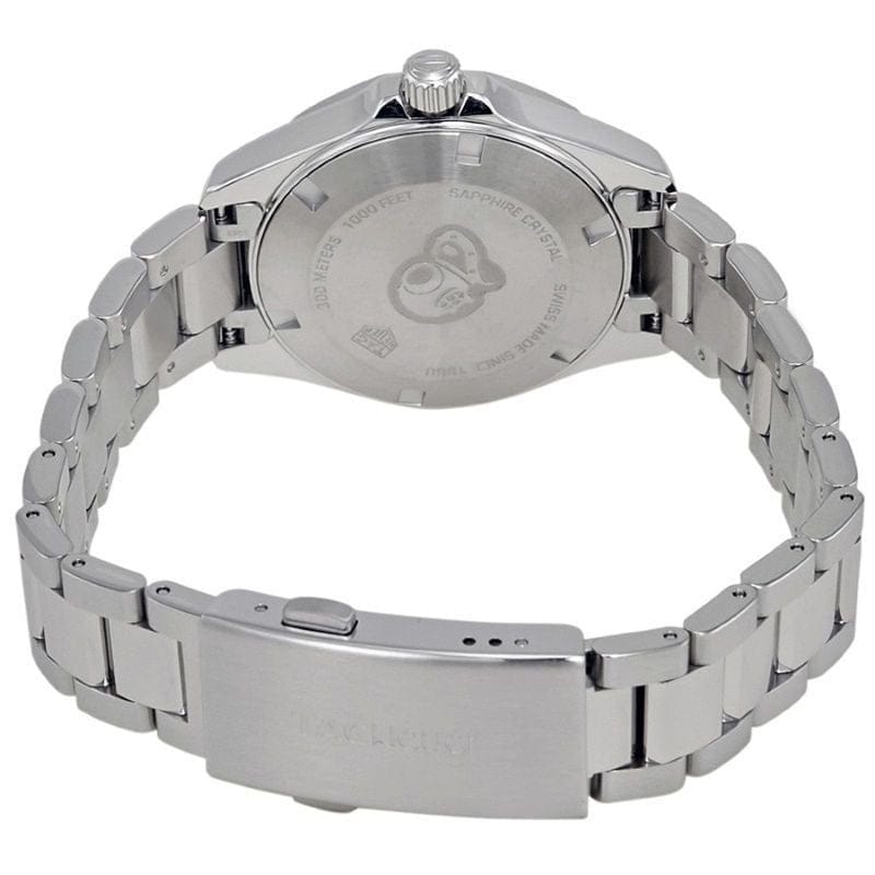Tag Heuer Aquaracer Black Dial Silver Steel Strap Watch for Women - WBD1310.BA0740