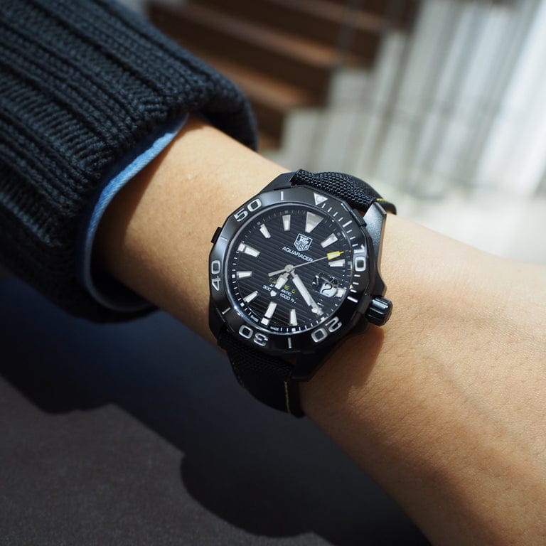 Tag Heuer Aquaracer Black Dial Watch for Men - WAY218A.FC6362