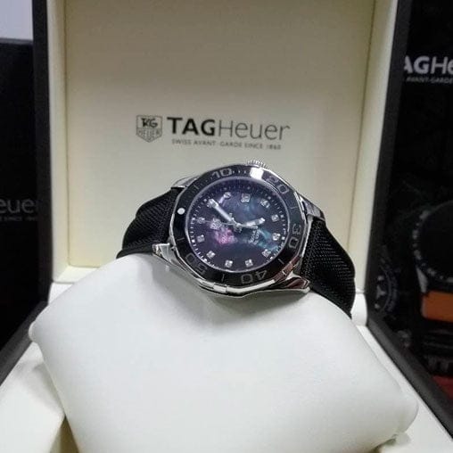 Tag Heuer Aquaracer Black Mother of Pearl Dial Watch for Women - WAY131M.FT6092