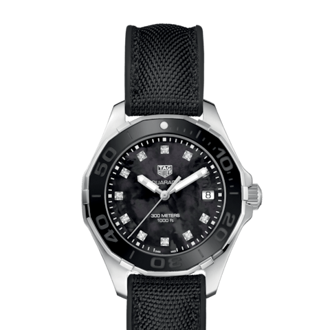 Tag Heuer Aquaracer Black Mother of Pearl Dial Watch for Women - WAY131M.FT6092