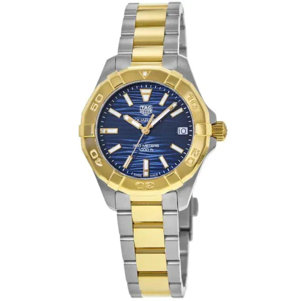 Tag Heuer Aquaracer Blue Dial Two Tone Steel Strap Watch for Women - WBD1325.BB0320