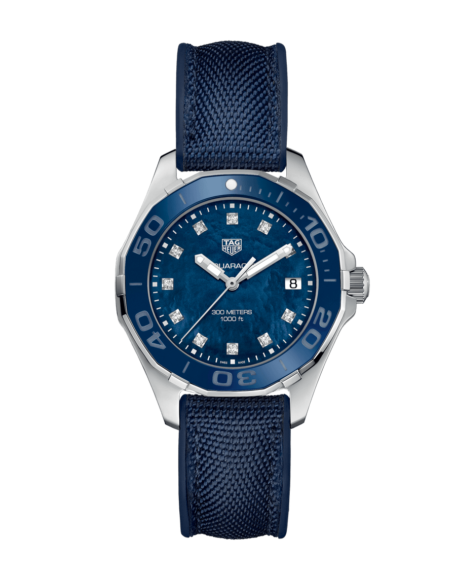 Tag Heuer Aquaracer Blue Mother of Pearl Dial Watch for Women - WAY131L.FT6091