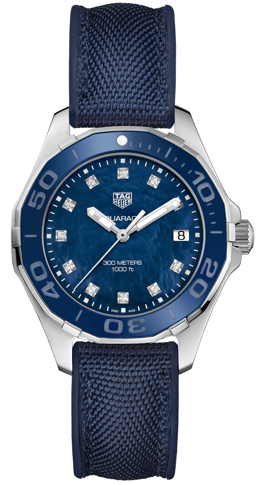 Tag Heuer Aquaracer Blue Mother of Pearl Dial Watch for Women - WAY131L.FT6091