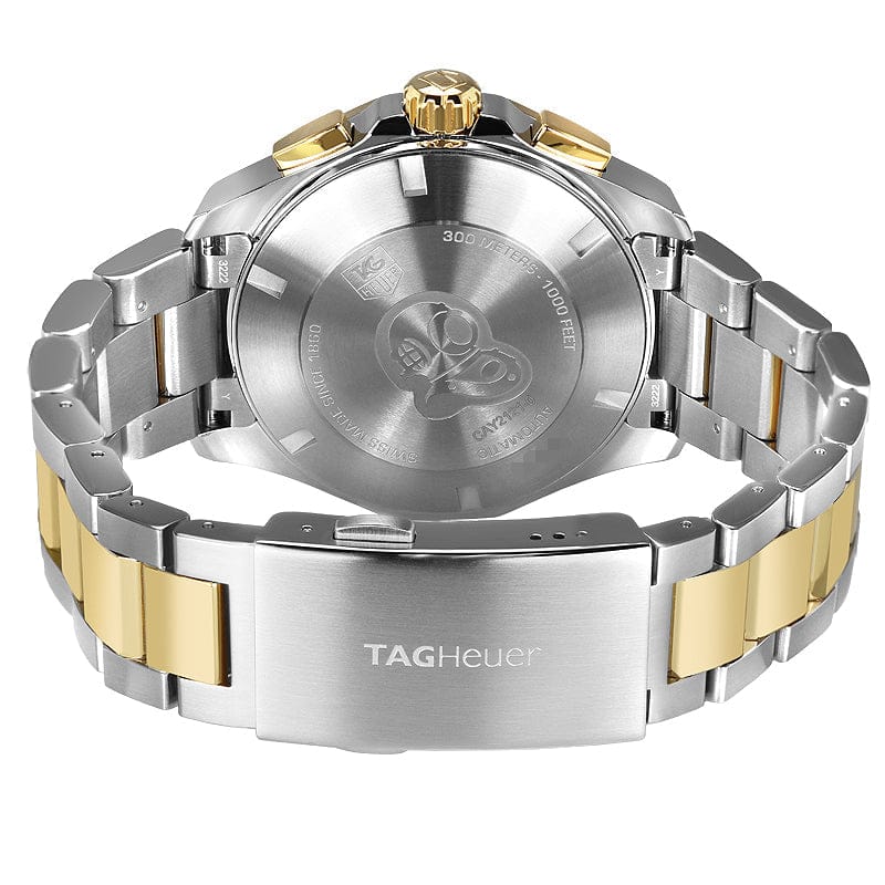 Tag Heuer Aquaracer Caliber 16 Automatic White Dial Two Tone Steel Strap Watch for Men - CAY2121.BB0923