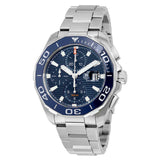 Tag Heuer Aquaracer Calibre 16 Blue Dial Silver Steel Strap Watch for Men - CAY211B.BA0927