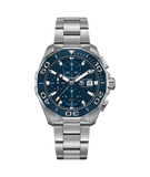 Tag Heuer Aquaracer Calibre 16 Blue Dial Silver Steel Strap Watch for Men - CAY211B.BA0927