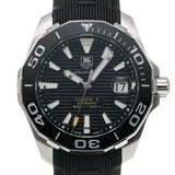 Tag Heuer Aquaracer Calibre 5 Automatic Black Dial Black Rubber Strap Watch for Men -  WAY211A.FT6151
