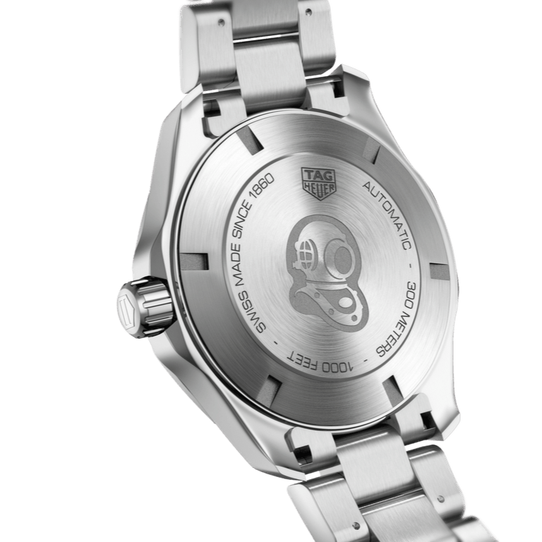 Tag Heuer Aquaracer Calibre 5 Automatic Sunray Brown Dial Silver Steel Strap Watch for Men - WAY2018.BA0927
