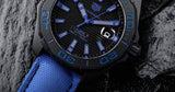 Tag Heuer Aquaracer Calibre 5 Automatic Titanium Blue Dial Blue Nylon Strap Watch for Gents - WAY208B.FC6382