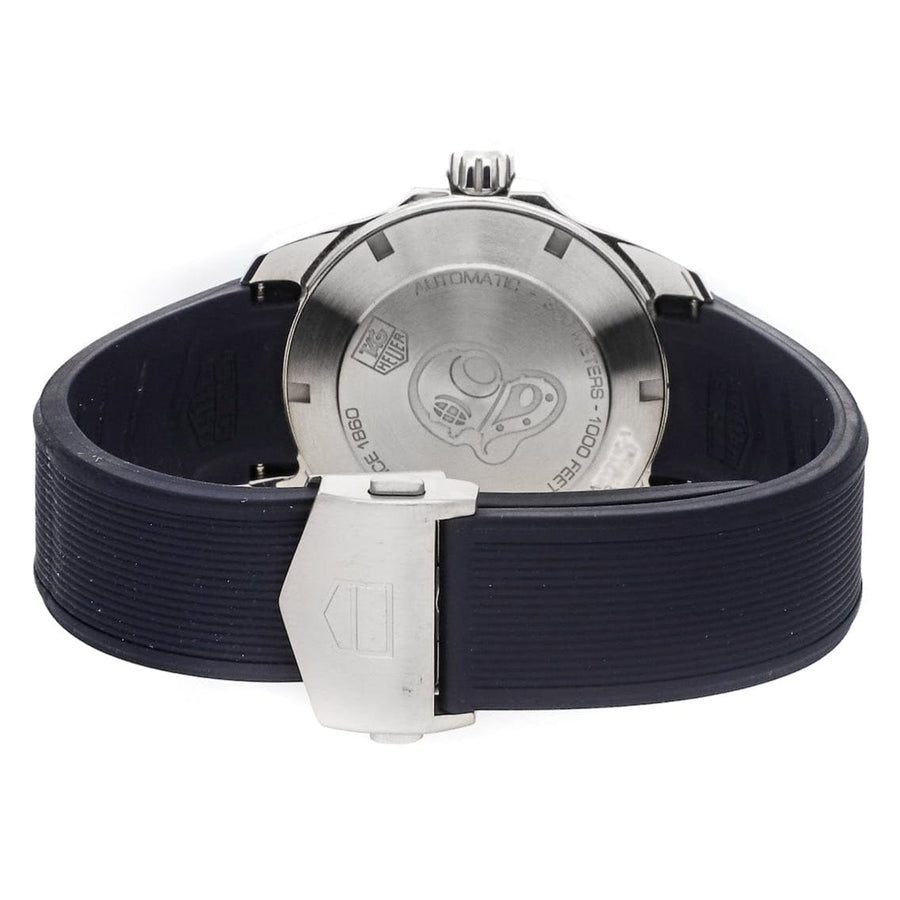 Tag Heuer Aquaracer Calibre 5 Blue Dial Blue Silicone Strap Watch for Men -  WAY211C.FT6155