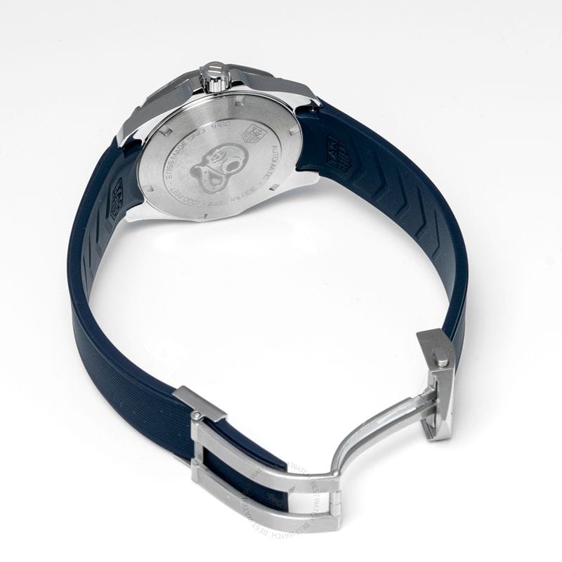 Tag Heuer Aquaracer Calibre 5 Blue Dial Blue Silicone Strap Watch for Men -  WAY211C.FT6155