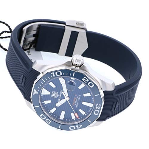 Tag Heuer Aquaracer Calibre 5 Blue Dial Blue Silicone Strap Watch for Men -  WAY211C.FT6155