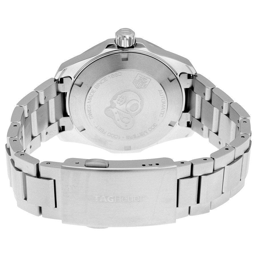 Tag Heuer Aquaracer Calibre 5 Blue Dial Silver Steel Strap Watch for Men - WAY211C.BA0928