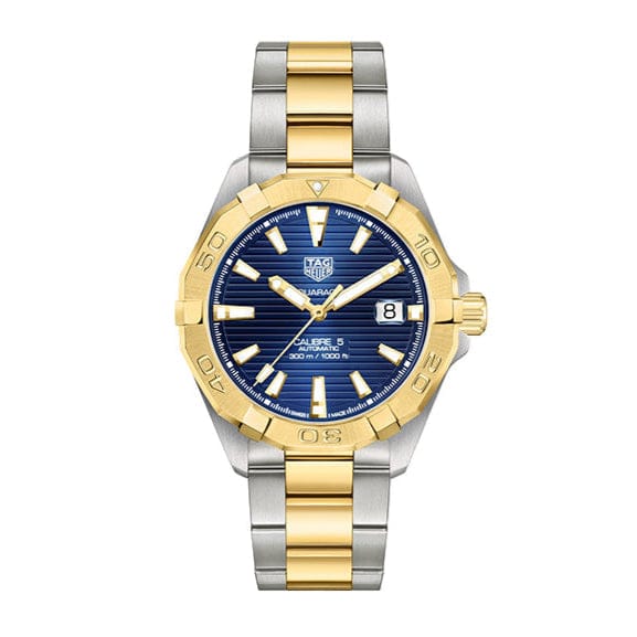 Tag Heuer Aquaracer Calibre 5 Blue Dial Two Tone Steel Strap Watch for Women - WBD2120.BB0930
