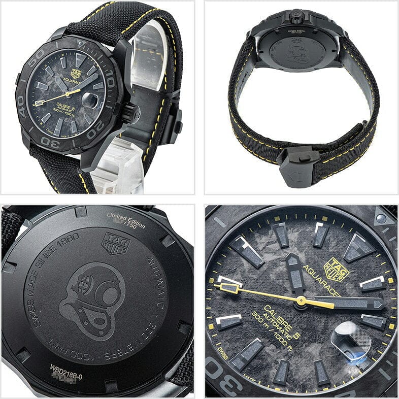 Tag Heuer Aquaracer Carbon Dial Watch for Men - WBD218B.FC6446