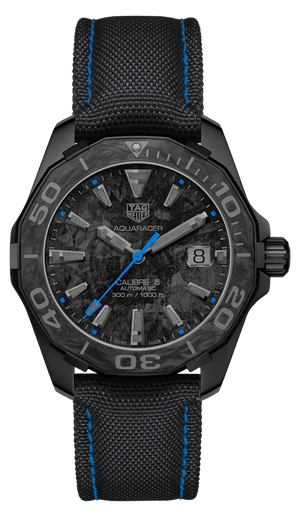 Tag Heuer Aquaracer Carbon Dial Watch for Men -  WBD218C.FC6447
