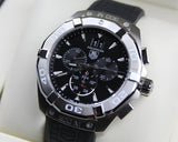 Tag Heuer Aquaracer Chronograph Black Dial Black Rubber Strap Watch for Men - CAY1110.FT6041