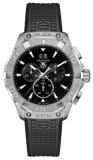 Tag Heuer Aquaracer Chronograph Black Dial Black Rubber Strap Watch for Men - CAY1110.FT6041