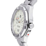 Tag Heuer Aquaracer Chronograph White Dial Silver Steel Strap Watch for Men - WAY111Y.BA0928