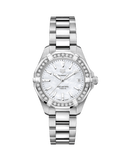Tag Heuer Aquaracer Diamonds Mother of Pearl Dial Silver Steel Strap Watch for Women - WBD1313.BA0740