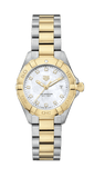 Tag Heuer Aquaracer Diamonds Mother of Pearl Dial Two Tone Steel Strap Watch for Men - WBD1422.BB0321