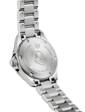 Tag Heuer Aquaracer Diamonds Mother of Pearl White Dial Silver Steel Strap Watch for Women - WBD1415.BA0741
