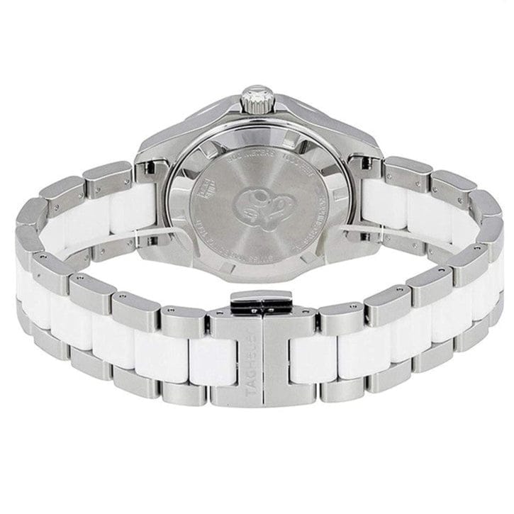 Tag Heuer Aquaracer Diamonds White Dial Two Tone Steel Strap Watch for Women - WAY131D.BA0914