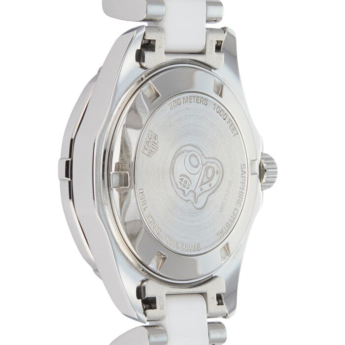 Tag Heuer Aquaracer Diamonds White Dial Two Tone Steel Strap Watch for Women - WAY131H.BA0914