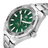 Tag Heuer Aquaracer Calibre 5 Automatic Green Dial Silver Steel Strap Watch for Men - WAY2015.BA0927