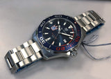 Tag Heuer Aquaracer Henrik Lundqvist Special Edition Blue Dial Silver Steel Strap Watch for Men - WAY101J.BA0746