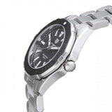 Tag Heuer Aquaracer Quartz 35mm Black Dial Silver Steel Strap Watch for Women - WAY131K.BA0748