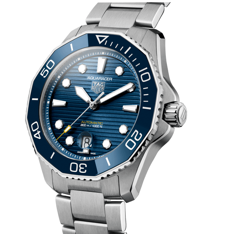 Tag Heuer Aquaracer Professional 300 Automatic Blue Dial Silver Steel Strap Watch for Men - WBP201B.BA0632
