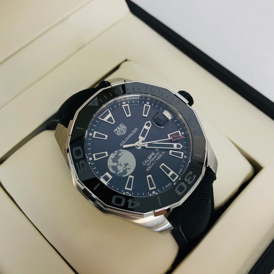 Tag Heuer Aquaracer Moon Black Dial Watch for Men - WAY201J.FC6370