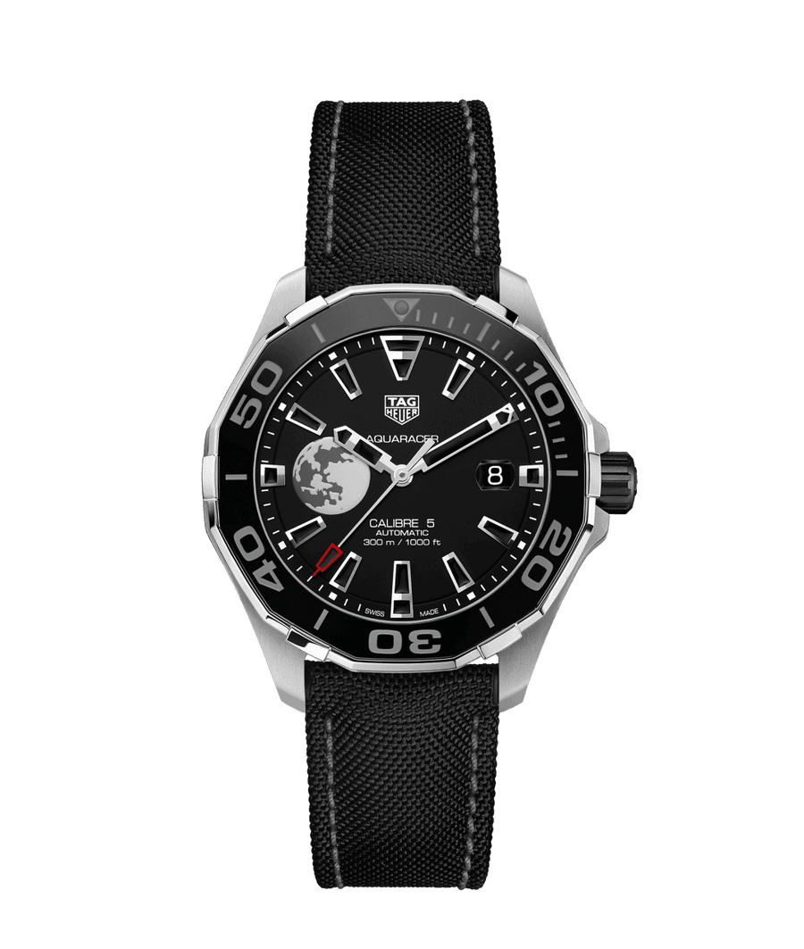Tag Heuer Aquaracer Moon Black Dial Watch for Men - WAY201J.FC6370