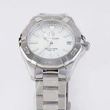 Tag Heuer Aquaracer Mother of Pearl Dial Silver Steel Strap Watch for Women - WBD131A.BA0748