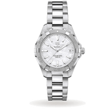 Tag Heuer Aquaracer Mother of Pearl Dial Silver Steel Strap Watch for Women - WBD131A.BA0748