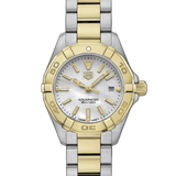 Tag Heuer Aquaracer Mother of Pearl Dial Two Tone Steel Strap Watch for Men - WBD1420.BB0321