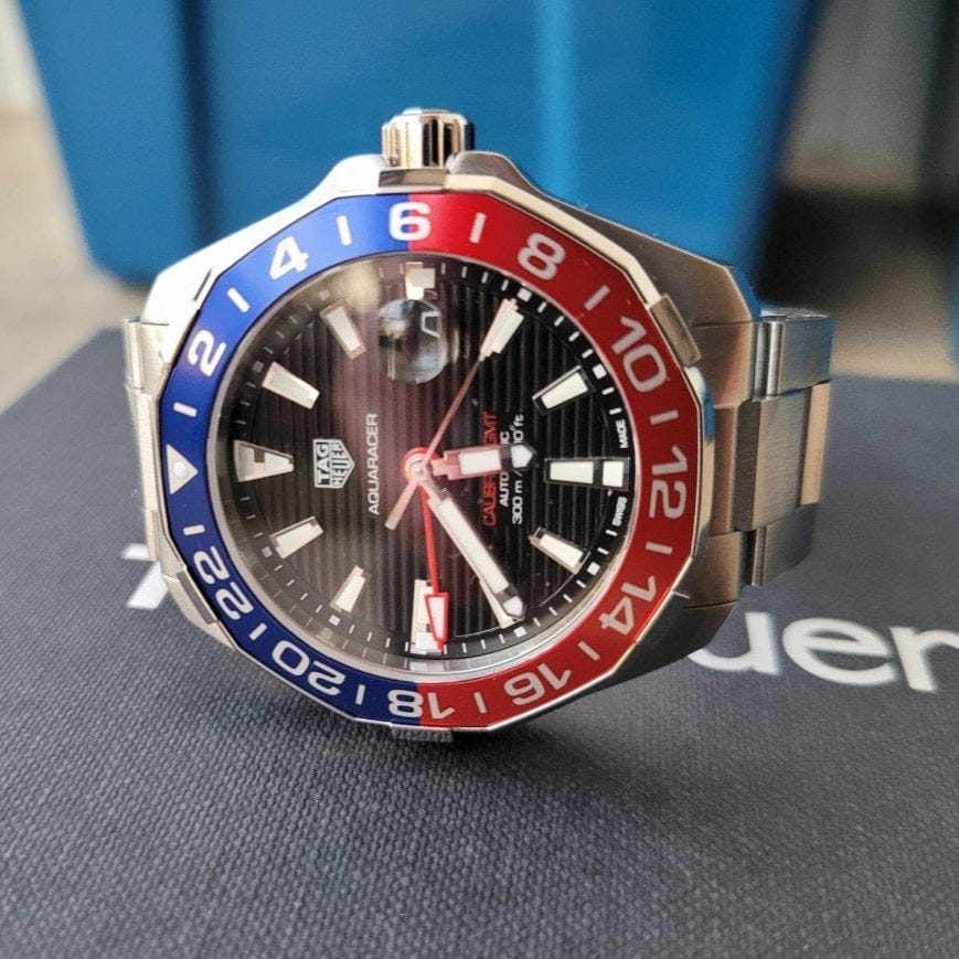 Tag Heuer Aquaracer Pepsi Black Dial Watch for Men - WAY201F.BA0927