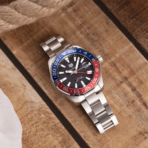 Tag Heuer Aquaracer Pepsi Black Dial Watch for Men - WAY201F.BA0927