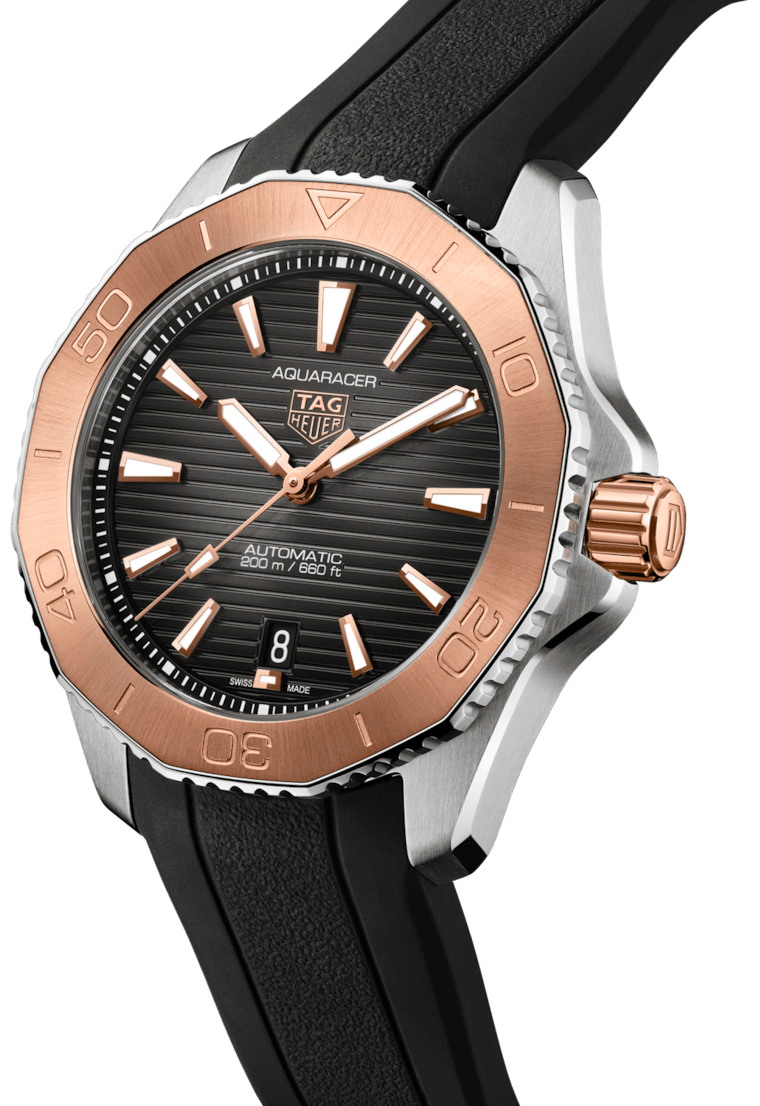 Tag Heuer Aquaracer Professional 200 Automatic Black Dial Black Rubber Strap Watch for Men - WBP2151.FT6199