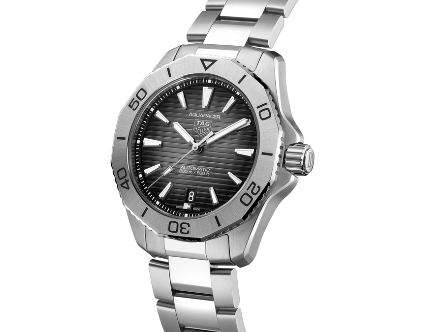 Tag Heuer Aquaracer Professional 200 Automatic Black Dial Silver Steel Strap Watch for Men - WBP2110.BA0627