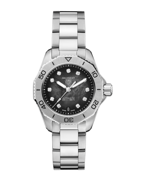 Tag Heuer Aquaracer Professional 200 Automatic Black Dial Silver Steel Strap Watch for Men - WBP2410.BA0622